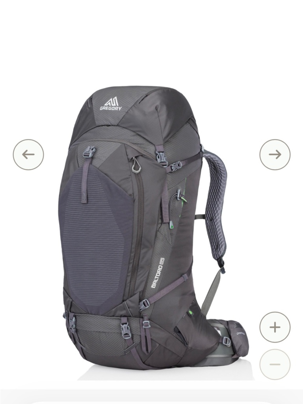 Gregory 75 pack in Iron Grey 

NEW WITH TAGS!